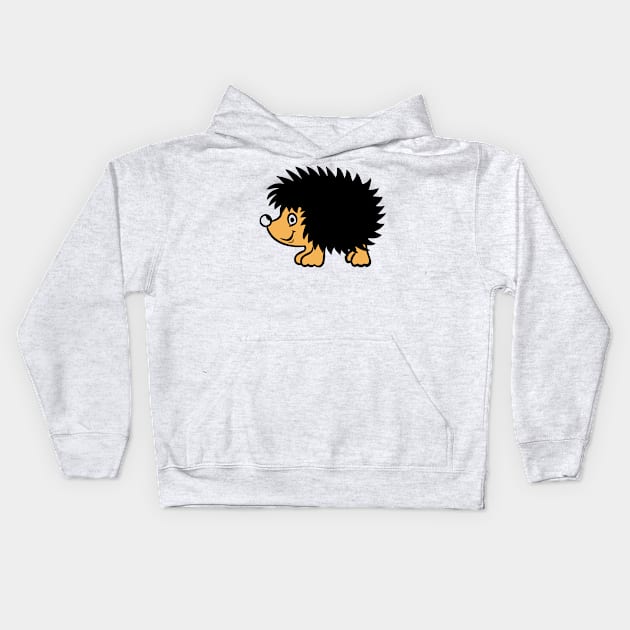 Cartoon Spiky Echidna Kids Hoodie by AustralianMate